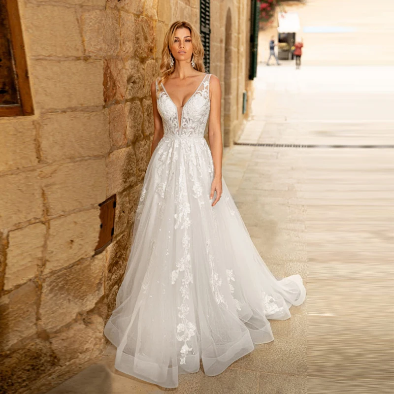 Nicolle Eden Deep V-Neck White Wedding Dress 2022 Boho Lace Appliques Backless Women Skirt Custom Made Vestidos De Novia
Nicolle Eden Deep V-Neck White Wedding Dress 2022 Boho Lace Appliques Backless Women Skirt Custom Made Vestidos De Novia