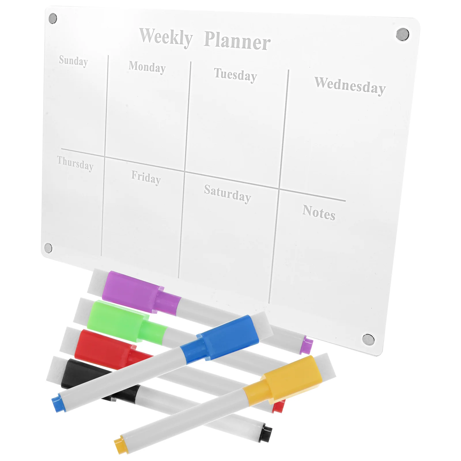Magnetic Whiteboard Calendar Acrylic Writing Board Daily Planner Magnetic Schedule Clear Fridge Dry Erase Planning 
Magnetic Whiteboard Calendar Acrylic Writing Board Daily Planner Magnetic Schedule Clear Fridge Dry Erase Planning