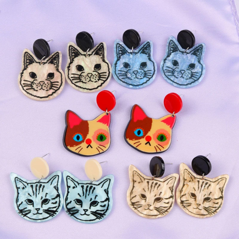 U-Magical Kawaii Multi Designs Cute Cartoon Cat Dangle Earings for Women Fantasy Circle Arcylic Animal Party Earings Jewelry
U-Magical Kawaii Multi Designs Cute Cartoon Cat Dangle Earings for Women Fantasy Circle Arcylic Animal Party Earings Jewelry