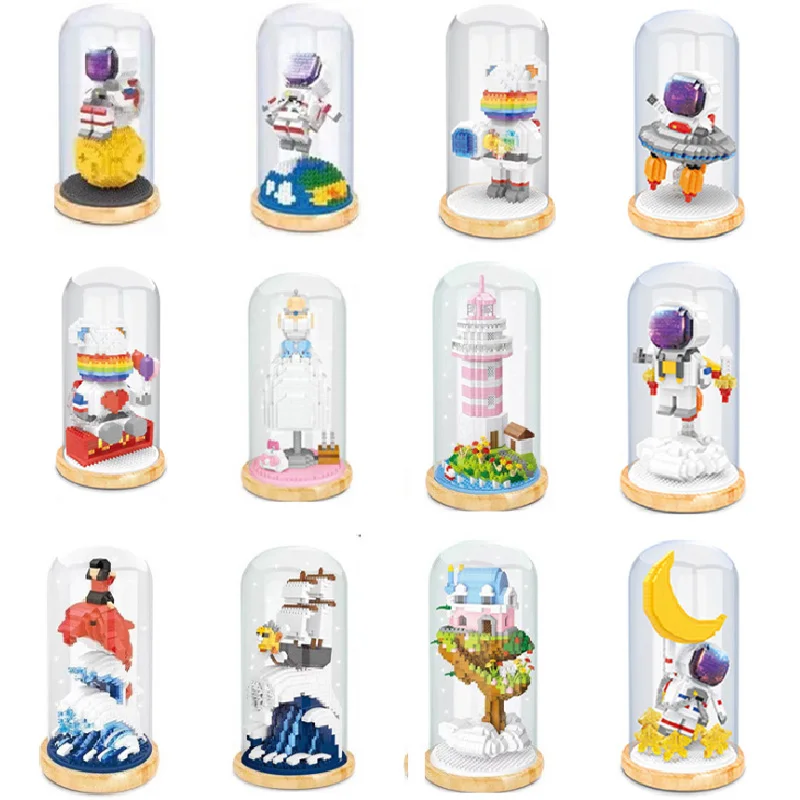 Astronaut Rocket Building Blocks with Light and Box Assembled Ornaments Small Particle Micro Drill Aerospace Toys Gift for Child
Astronaut Rocket Building Blocks with Light and Box Assembled Ornaments Small Particle Micro Drill Aerospace Toys Gift for Child