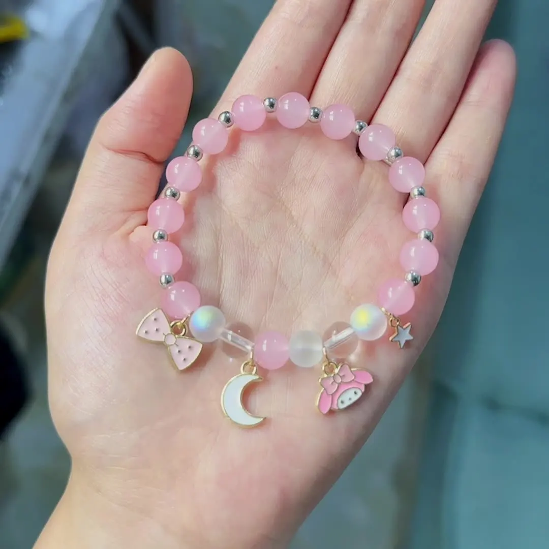 New Sanrioed Anime Melody Cinnamoroll Kuromi Cartoon Bracelets Women Chain Party Wedding Elastic Rope Jewelry Holiday Gifts Girl
New Sanrioed Anime Melody Cinnamoroll Kuromi Cartoon Bracelets Women Chain Party Wedding Elastic Rope Jewelry Holiday Gifts Girl