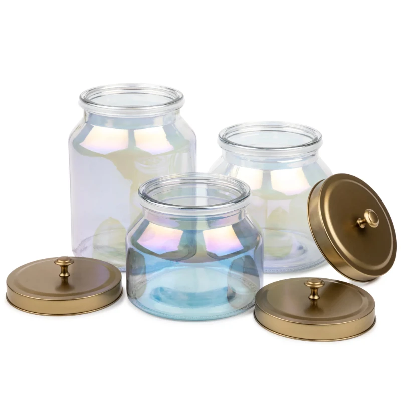 2023 New Rainbow Glass Storage Jars, 3-Piece Set food storage box cereal candy Dried jars kitchen Bottles organizer
2023 New Rainbow Glass Storage Jars, 3-Piece Set food storage box cereal candy Dried jars kitchen Bottles organizer