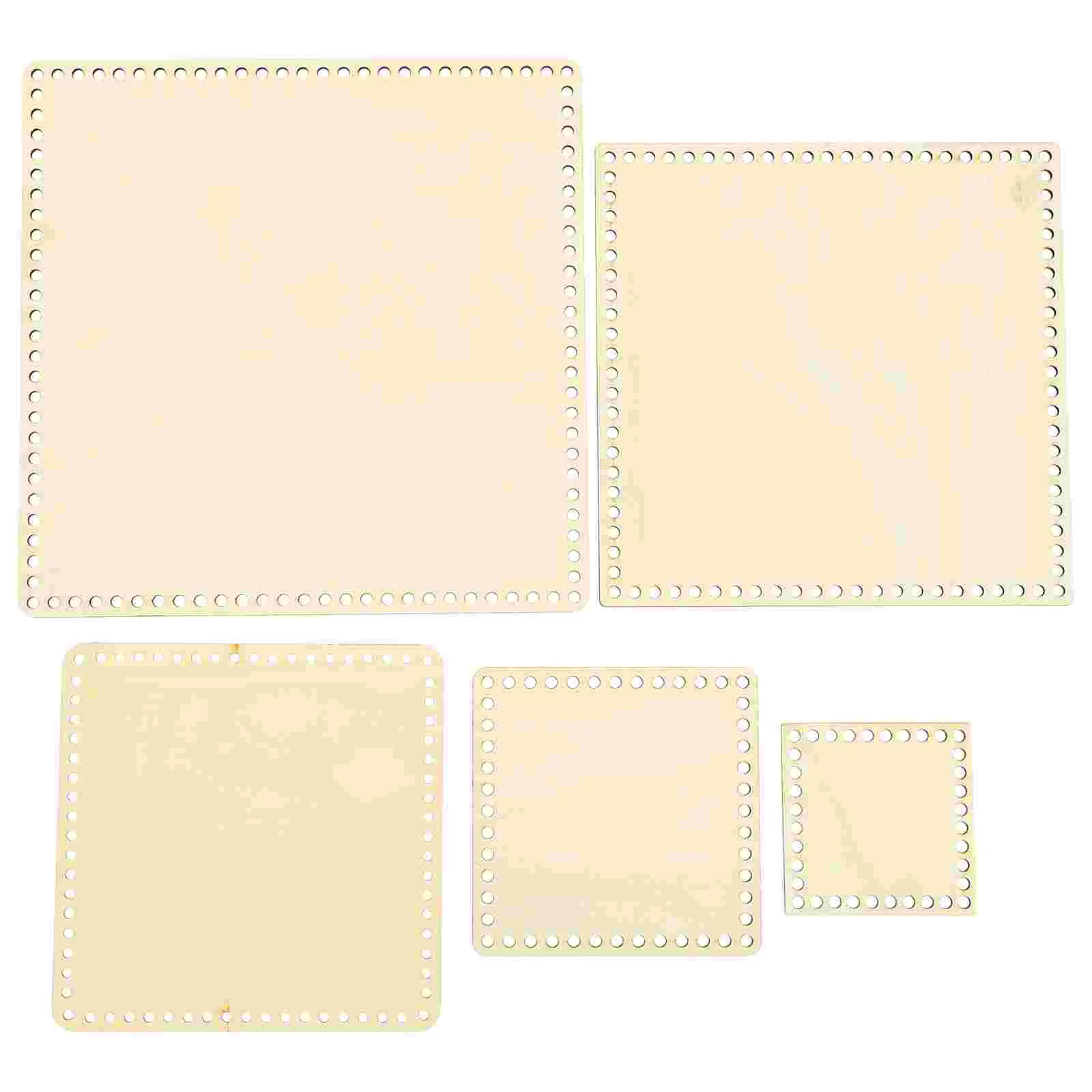 5 Pcs Woven Bag Bottom Weaving Basket Base Decoration Decorative Wooden Baskets DIY Material Weave 
5 Pcs Woven Bag Bottom Weaving Basket Base Decoration Decorative Wooden Baskets DIY Material Weave