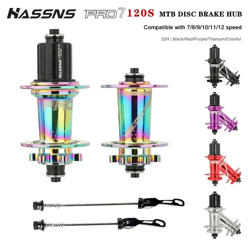 HASSNS PRO7 Bicycle Hub MTB Cube 32 Furos 12v Ratchet Mountain Bike Freehub 32H Cube 120Sound 6 Pawls Hub Freehub For MTB HG
HASSNS PRO7 Bicycle Hub MTB Cube 32 Furos 12v Ratchet Mountain Bike Freehub 32H Cube 120Sound 6 Pawls Hub Freehub For MTB HG