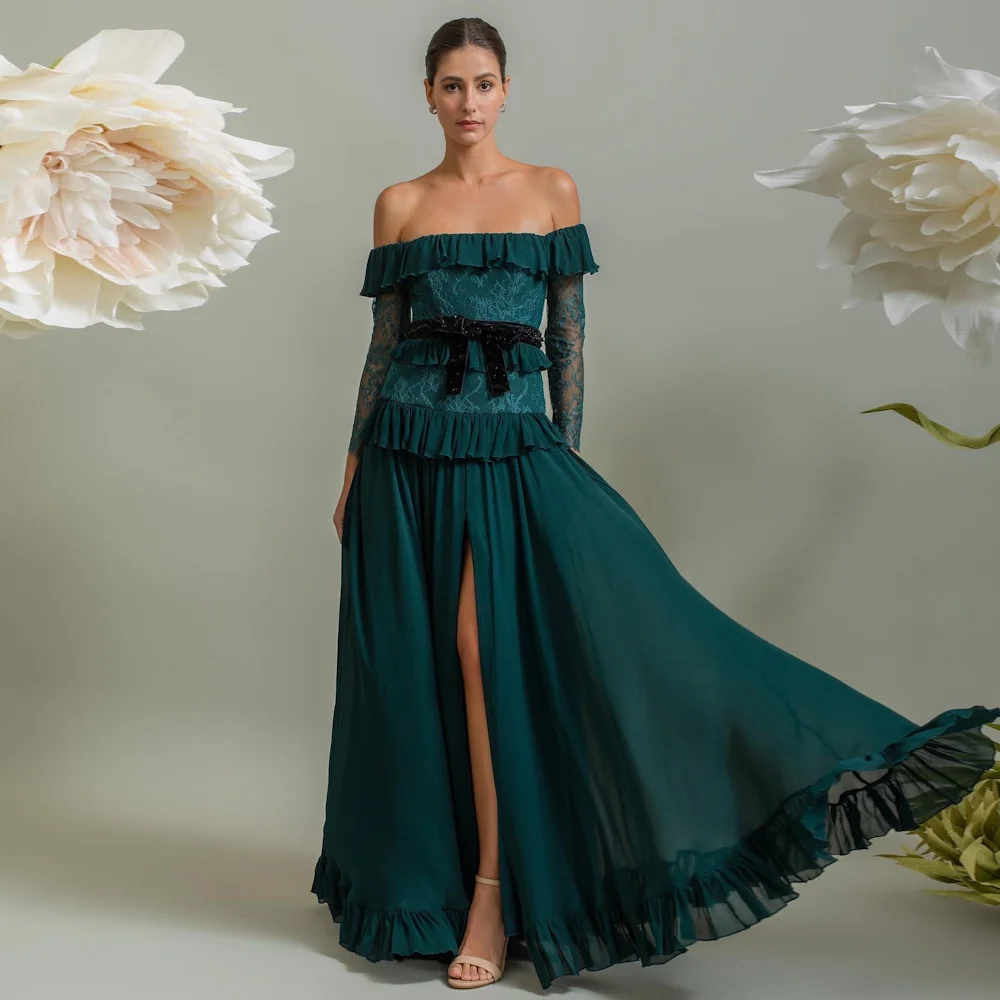 Mignon Satin A-line Off-the-shoulder Neckline Prom Gown Floor-length Populer Formal Elegant Evening Party Dress for Women 2023
Mignon Satin A-line Off-the-shoulder Neckline Prom Gown Floor-length Populer Formal Elegant Evening Party Dress for Women 2023