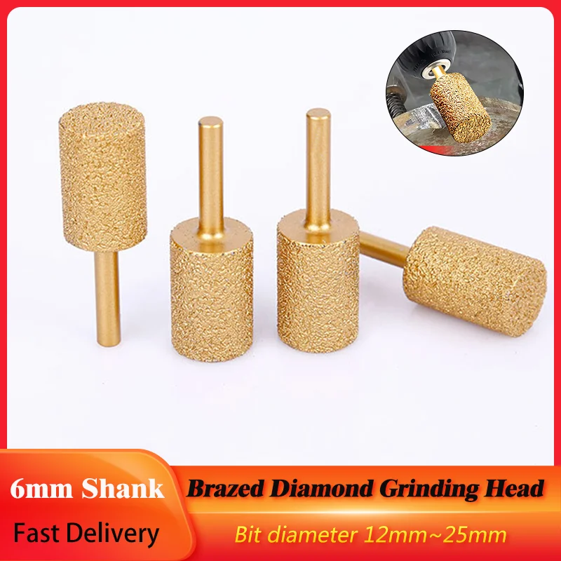 Шлифовальное колесо алмазное 6 мм, 12-25 мм, для обработки камня
Шлифовальное колесо алмазное 6 мм, 12-25 мм, для обработки камня