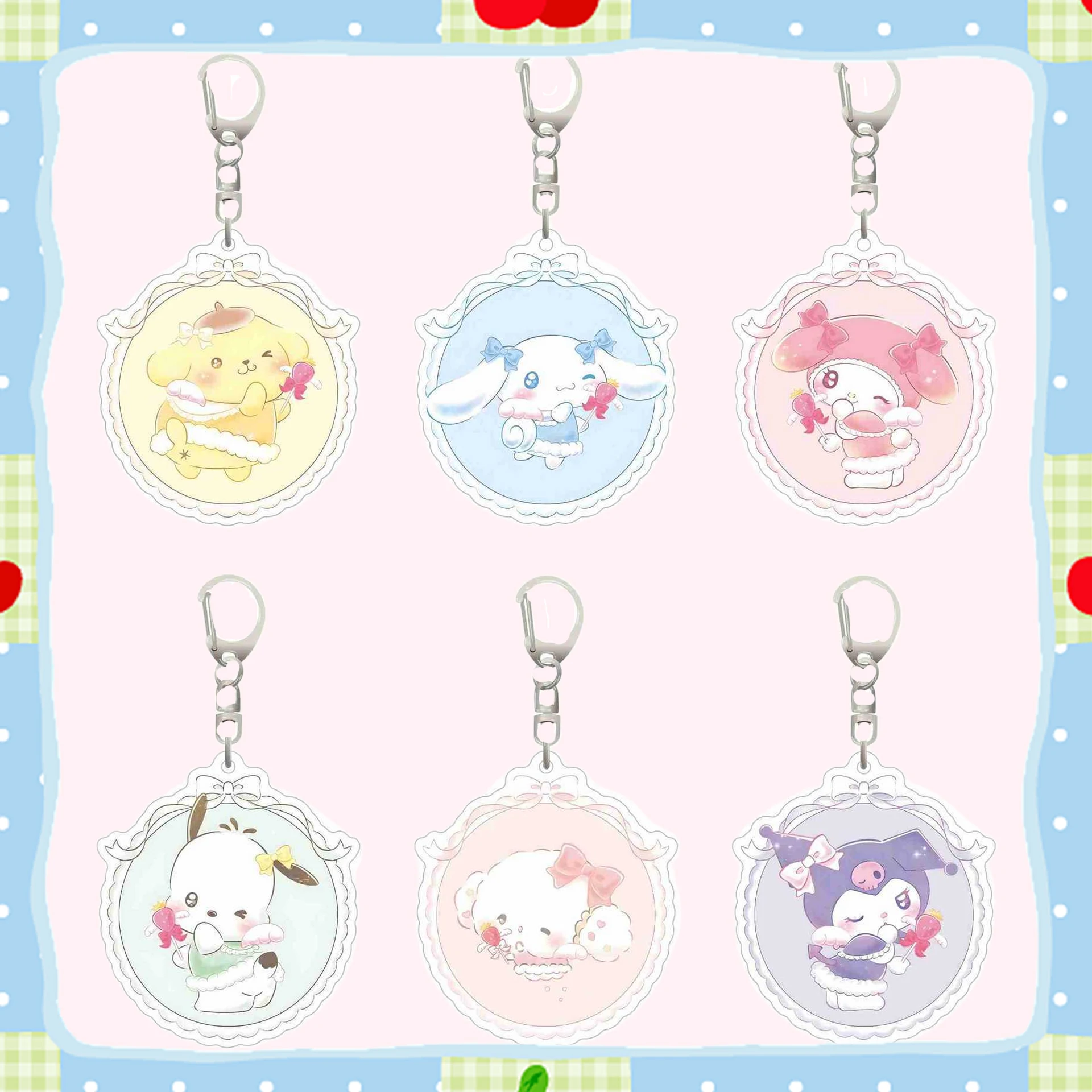 Sanrioed Pendents Kawaii акриловый брелок для ключей женские украшения Аниме моя мелодия Kuromi почтовый аксессуар милые детские подарки для девочек сти...
Sanrioed Pendents Kawaii акриловый брелок для ключей женские украшения Аниме моя мелодия Kuromi почтовый аксессуар милые детские подарки для девочек сти...