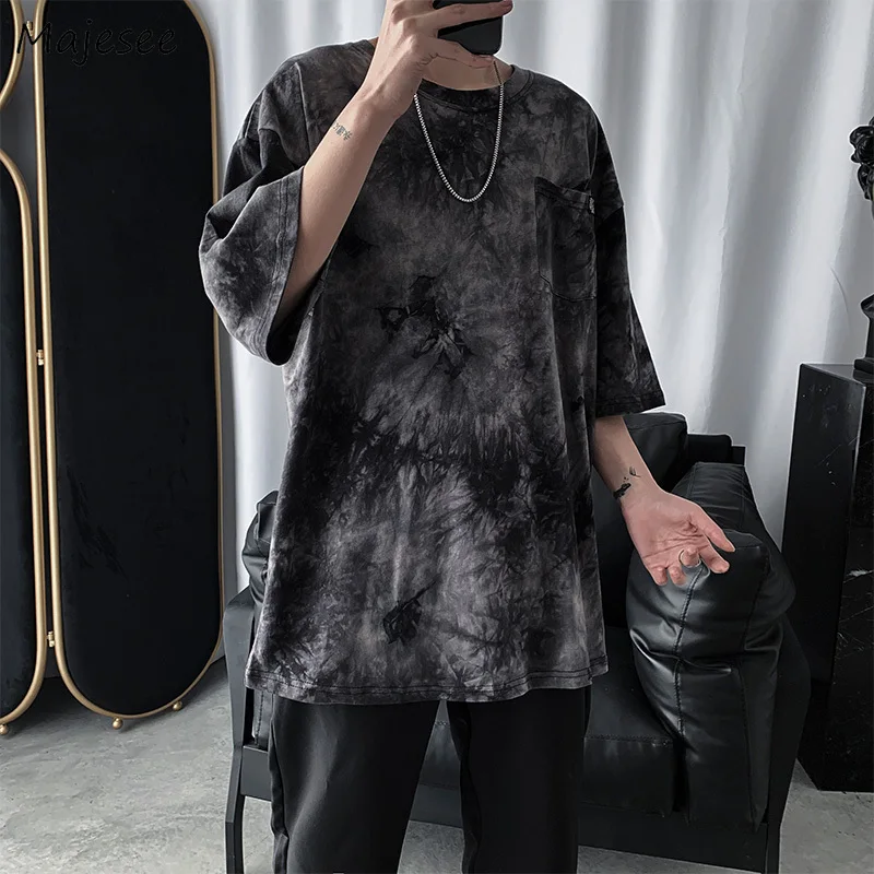 Универсальные повседневные Свободные корейские топы с рукавом и краской четверти, модные дизайнерские футболки с галстуком, новинка 5, Популярные стильные летние мужские футболки для студентов
Универсальные повседневные Свободные корейские топы с рукавом и краской четверти, модные дизайнерские футболки с галстуком, новинка 5, Популярные стильные летние мужские футболки для студентов