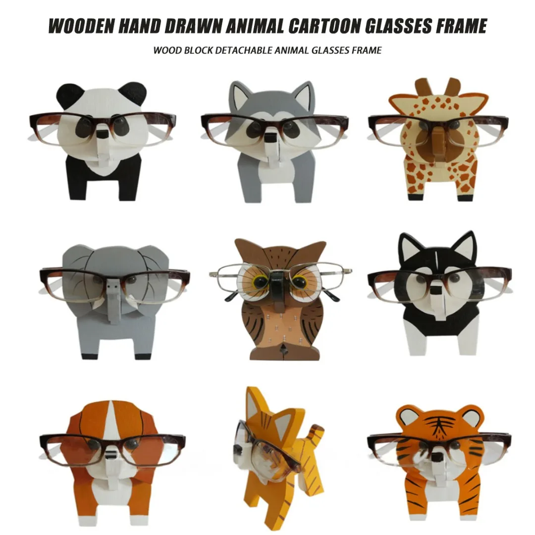1 Pc Wood Carving Cartoon Animal Eyeglasses Sunglasses Holder Stand Rack Retainers Spectacle Display Gift Desktop Ornaments Home
1 Pc Wood Carving Cartoon Animal Eyeglasses Sunglasses Holder Stand Rack Retainers Spectacle Display Gift Desktop Ornaments Home