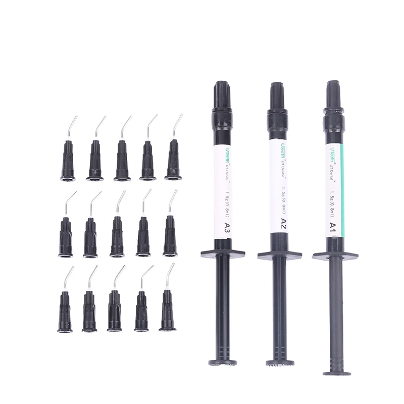 Dental Composite Curing Light Resin Dentist Materials Light Curing Resin A1 A2 A3 Shade Micro Hybrid Composite with Tips
Dental Composite Curing Light Resin Dentist Materials Light Curing Resin A1 A2 A3 Shade Micro Hybrid Composite with Tips