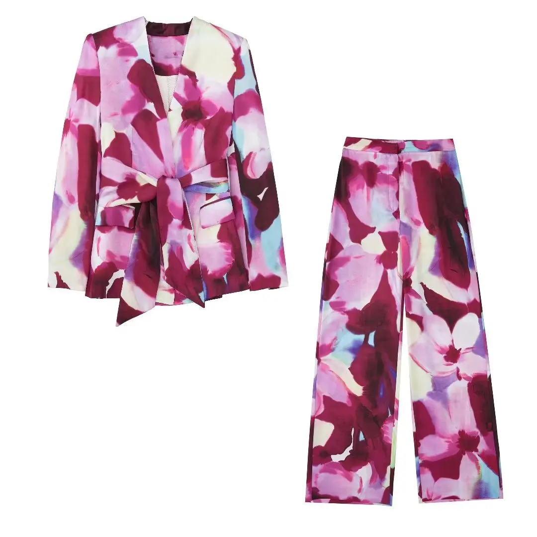 WXWT 2022 Fashion Women's Sets Print Satin Long Sleeve Single Button Blazer With High Waist Straight Long Pants XX8789
WXWT 2022 Fashion Women's Sets Print Satin Long Sleeve Single Button Blazer With High Waist Straight Long Pants XX8789