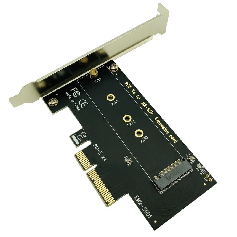 Socket M key M.2 NVMe SSD to PCIe Adapter Card Support PCI Express 3.0 x4 2230 2242 2260 2280 Size M.2 SSD FULL SPEED Riser Card
Socket M key M.2 NVMe SSD to PCIe Adapter Card Support PCI Express 3.0 x4 2230 2242 2260 2280 Size M.2 SSD FULL SPEED Riser Card