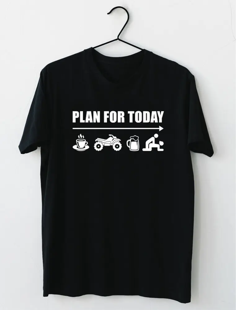 

Plan For Today Coffee Ride Atv Beer Then Sex Funny Rider Classic T-Shirt