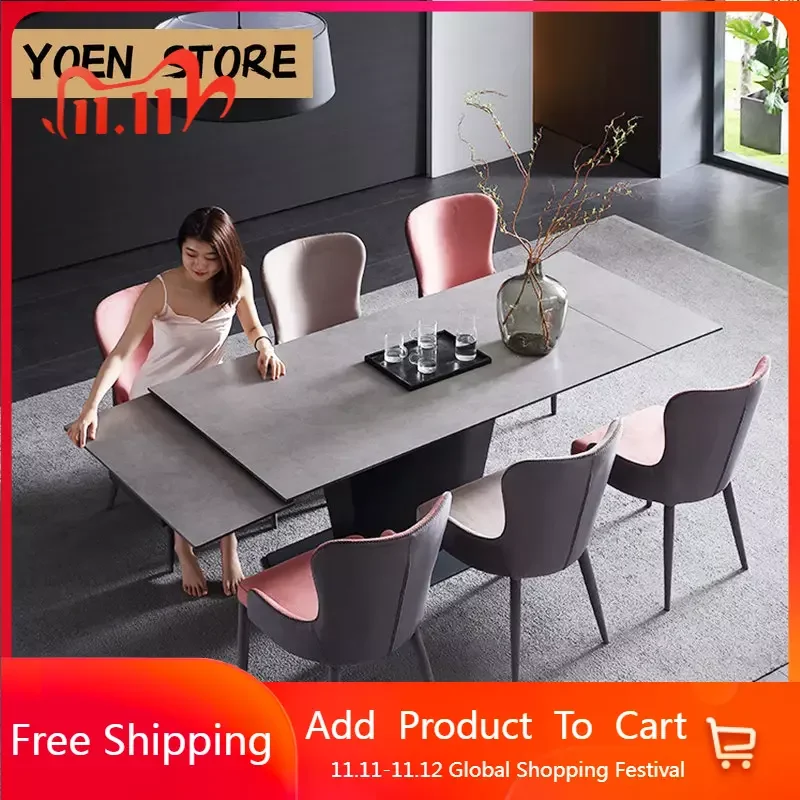 Italian Dining Table Rectangular Minimalist Modern Luxury Gray Multifunctional coffee Table mesa de comedor furniture GY50CZ
Italian Dining Table Rectangular Minimalist Modern Luxury Gray Multifunctional coffee Table mesa de comedor furniture GY50CZ