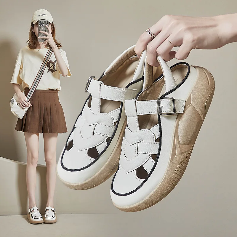 Women's Sports Shoes 2023 Summer Breathable Light Flat Women's Sandals Roman Closed Toe Wedge Platform Ladies Casual Sandals
Women's Sports Shoes 2023 Summer Breathable Light Flat Women's Sandals Roman Closed Toe Wedge Platform Ladies Casual Sandals