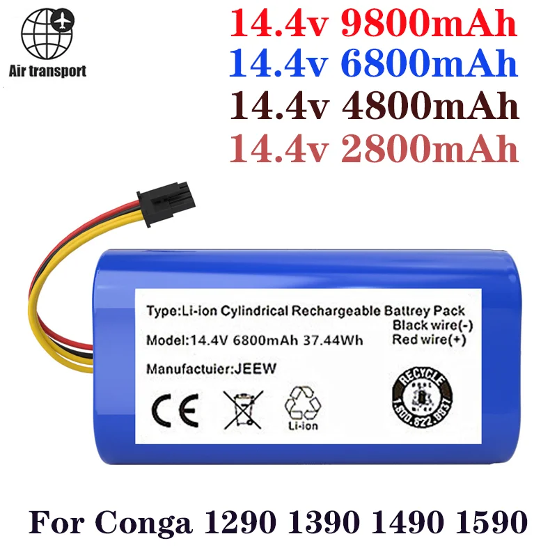 Batterie Lithium-ion 2022 V 14.4 MAh Pour Cecotec Conga, Remplacement Pour Robot Aspirateur 6800 1290 1390 1490, Nouveauté 1590
Batterie Lithium-ion 2022 V 14.4 MAh Pour Cecotec Conga, Remplacement Pour Robot Aspirateur 6800 1290 1390 1490, Nouveauté 1590