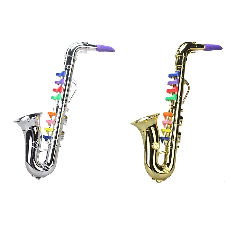 Saxophone 8 Colored Keys Metallic Simulation Props Play Mini Musical Wind Instruments For Children Birthday Toy
Saxophone 8 Colored Keys Metallic Simulation Props Play Mini Musical Wind Instruments For Children Birthday Toy