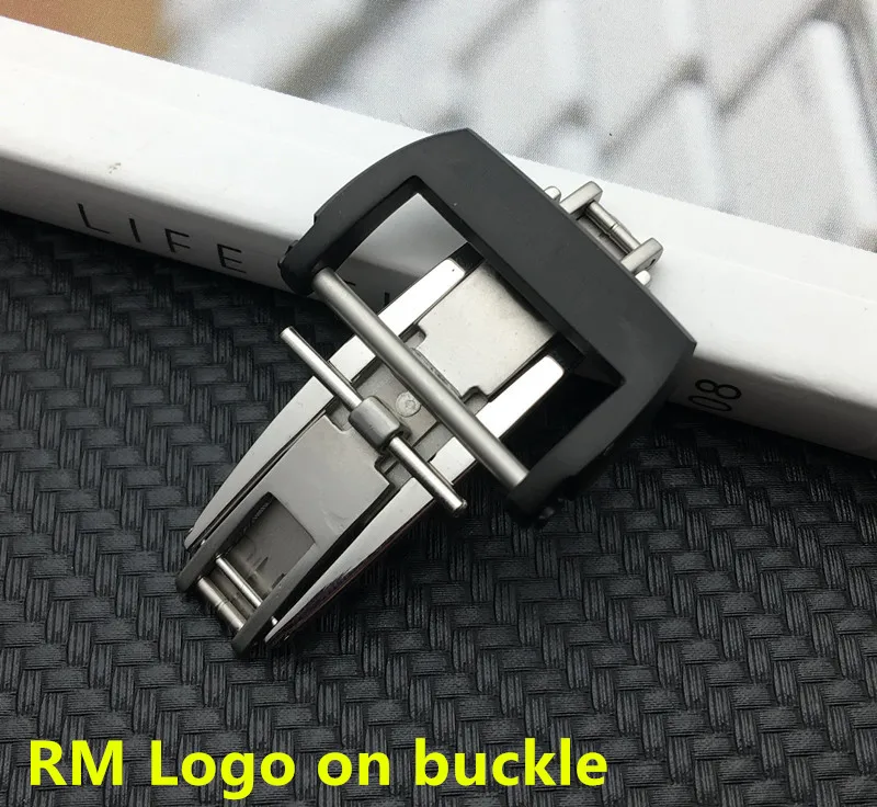 Top grade polish steel Buckle black 20mm Watchband watch band strap buckle For Richard Watch Mille band Bracelet logo on
Top grade polish steel Buckle black 20mm Watchband watch band strap buckle For Richard Watch Mille band Bracelet logo on