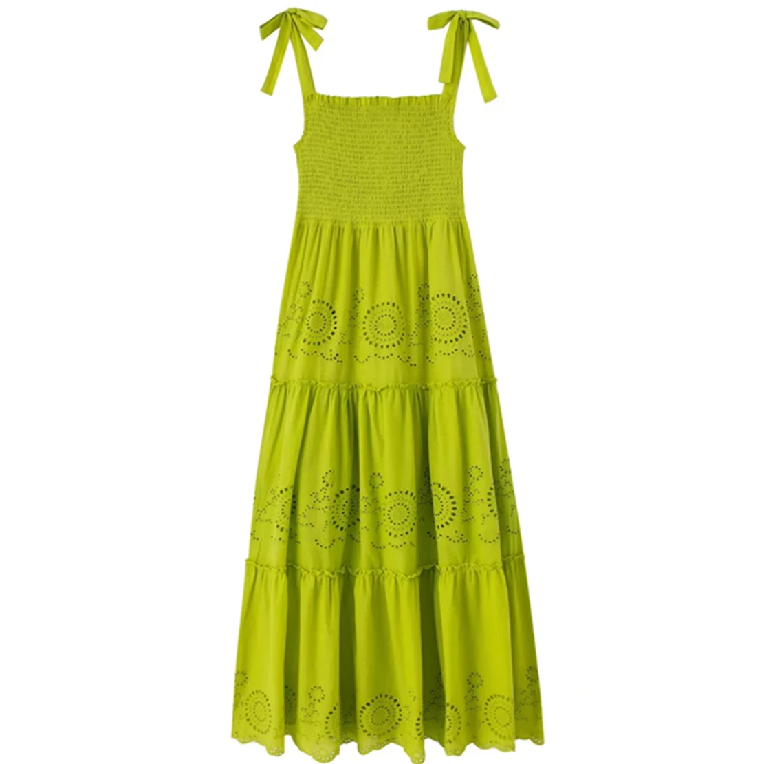 Withered 2022 Indie Folk Vintage Embroidery Grass Green Fashion Elegant Cascading Tank Dress Women
Withered 2022 Indie Folk Vintage Embroidery Grass Green Fashion Elegant Cascading Tank Dress Women