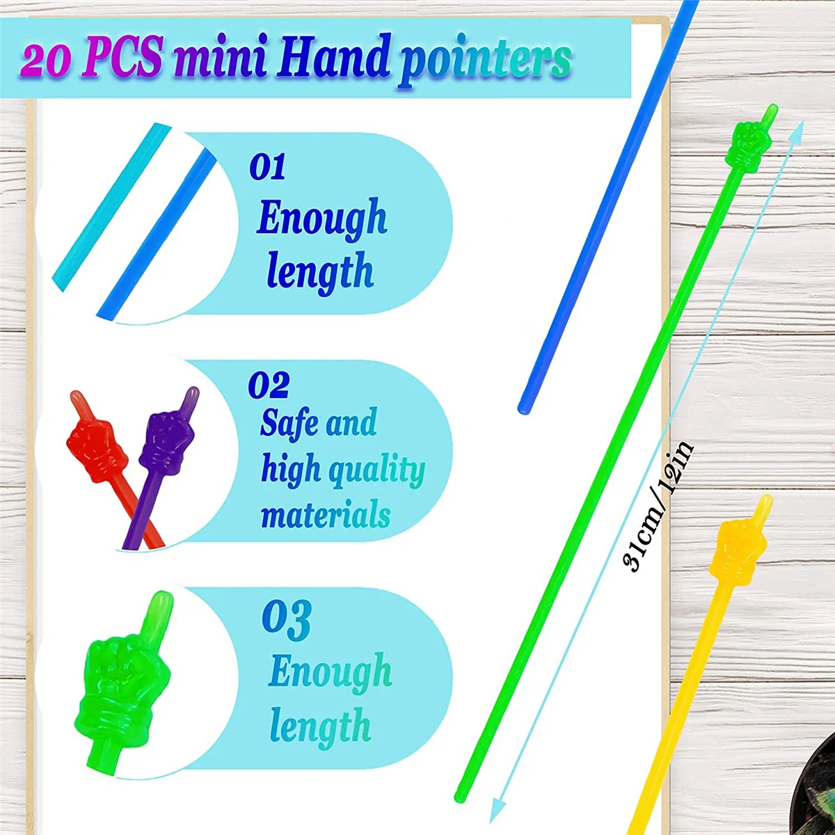 10 PCS Mini Hand Pointers Teachers Pointer Classroom and Presentation Finger Pointer Resin Finger Pointers Stick
10 PCS Mini Hand Pointers Teachers Pointer Classroom and Presentation Finger Pointer Resin Finger Pointers Stick