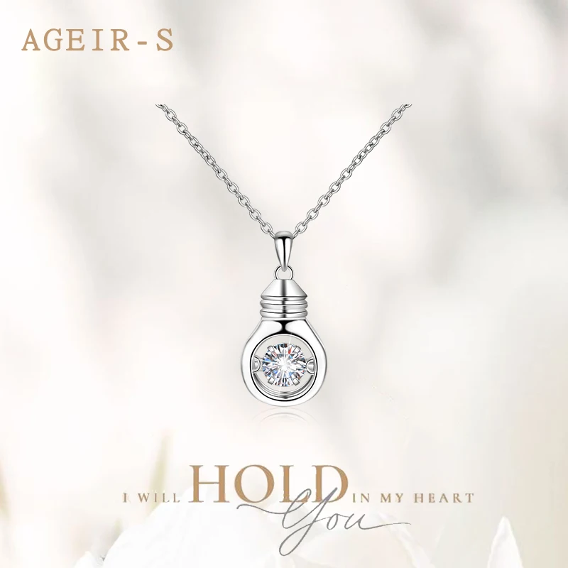 AGEIR-S s925 Silver Excellent Cut 50 Cent Affordable Moissanite Pendant For Women Necklace For Girlfriend Birthday Gift Z197
AGEIR-S s925 Silver Excellent Cut 50 Cent Affordable Moissanite Pendant For Women Necklace For Girlfriend Birthday Gift Z197