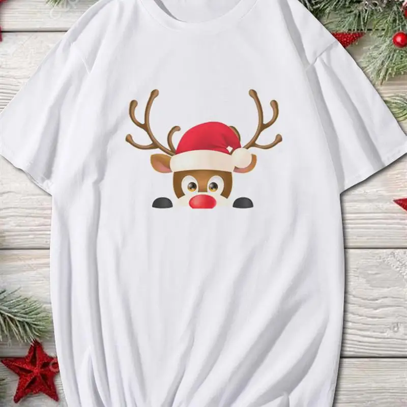 Модная женская футболка унисекс с рисунком рождественского милого оленя 2022, трендовые футболки с графическим рисунком, праздничная футболка, новогодний мультяшный топ с круглым вырезом
Модная женская футболка унисекс с рисунком рождественского милого оленя 2022, трендовые футболки с графическим рисунком, праздничная футболка, новогодний мультяшный топ с круглым вырезом