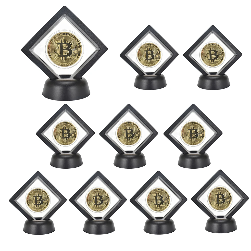 Монета Биткоин 10 комплектов, криптовалюты, Биткоин, золотая монета с держателем для дисплея, коробка для хранения для коллекционной коллекц...
Монета Биткоин 10 комплектов, криптовалюты, Биткоин, золотая монета с держателем для дисплея, коробка для хранения для коллекционной коллекц...