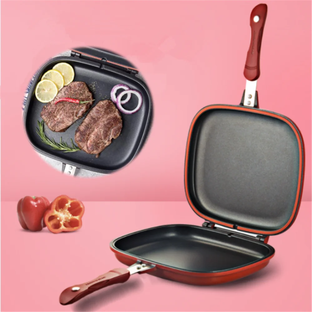 Double Sided Grill Frying Pan Skillet Grill Durable Nonstick Pans Baking Tray Wok Cooking Pots Utensils Kitchen Accessories
Double Sided Grill Frying Pan Skillet Grill Durable Nonstick Pans Baking Tray Wok Cooking Pots Utensils Kitchen Accessories