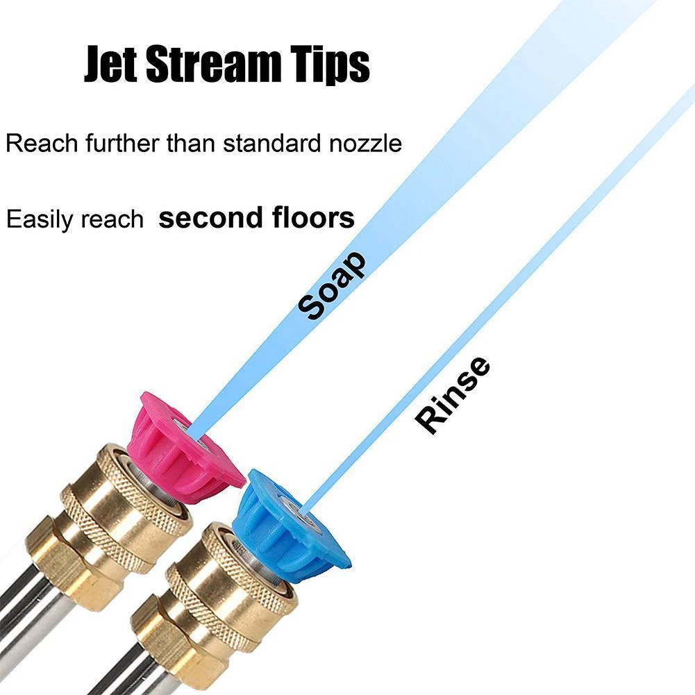 7pcs Spray Nozzles Watering Lightweight Quick Connecting Garden Pressure Washing Multipurpose Easy Fitting Pivoting Tips Outdoor
7pcs Spray Nozzles Watering Lightweight Quick Connecting Garden Pressure Washing Multipurpose Easy Fitting Pivoting Tips Outdoor