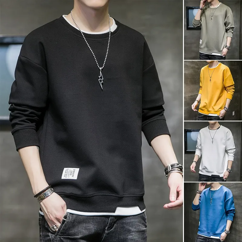 Men's Sweater 2023 Spring and Autumn New Men's Round Neck Pullover Loose Sweater Fake Two Piece Top Trendy Long Sleeve T-shirt
Men's Sweater 2023 Spring and Autumn New Men's Round Neck Pullover Loose Sweater Fake Two Piece Top Trendy Long Sleeve T-shirt