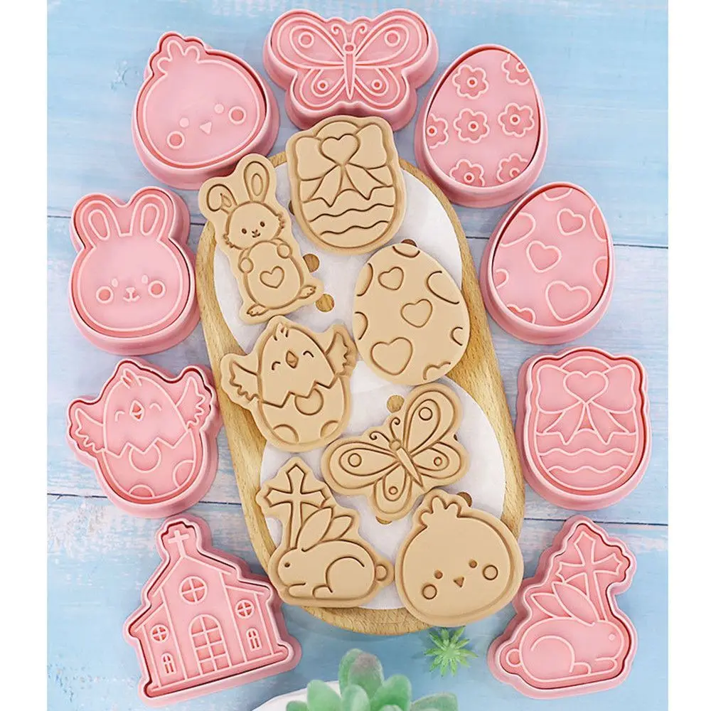 DIY Baking Cake Kitchen Bakeware Sets Cookie Tool Plastic Cookie Rabbit Egg Biscuit 3D Cartoon Easter Biscuit Mould
DIY Baking Cake Kitchen Bakeware Sets Cookie Tool Plastic Cookie Rabbit Egg Biscuit 3D Cartoon Easter Biscuit Mould