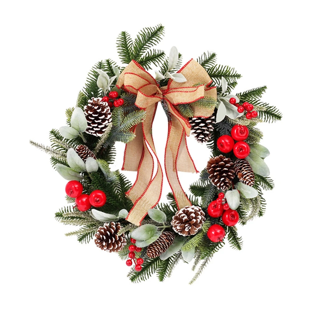Christmas Rattan Wreath Artificial Pinecone Red Berry Garland Hanging Ornaments Front Door Wall Decorations 50CM
Christmas Rattan Wreath Artificial Pinecone Red Berry Garland Hanging Ornaments Front Door Wall Decorations 50CM