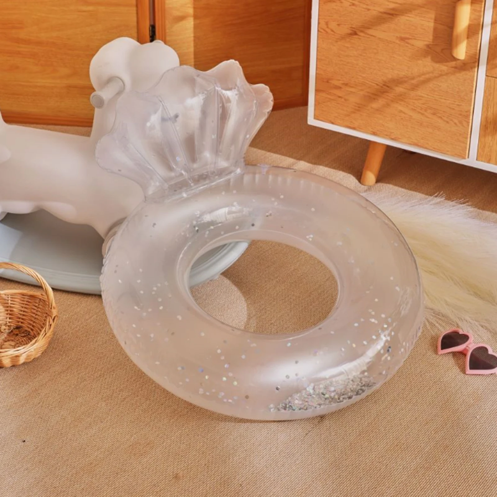 Transparent Sequin Shell Baby Floats Toddlers Inflatable Swimming Ring With Seat Glitter Pool Foats Training For Children
Transparent Sequin Shell Baby Floats Toddlers Inflatable Swimming Ring With Seat Glitter Pool Foats Training For Children