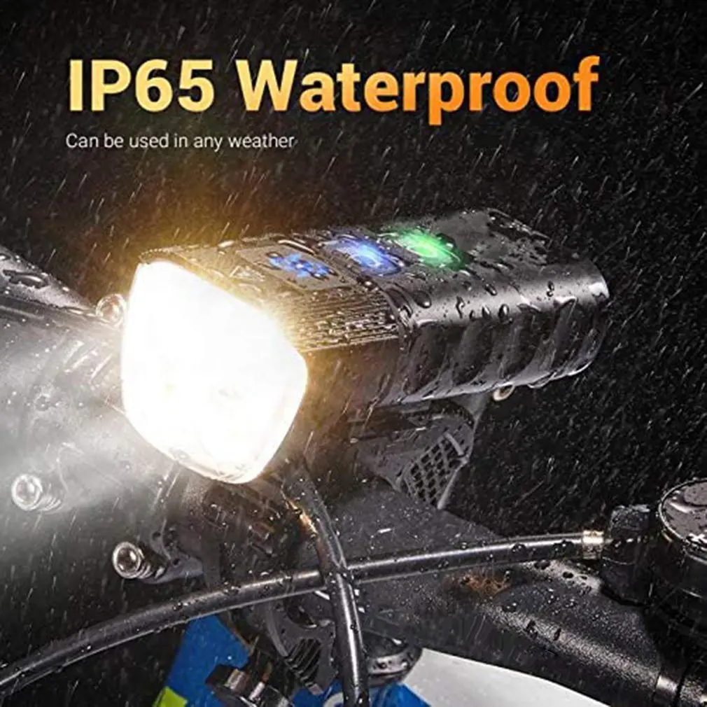 2000 Lumens USB Rechargeable Handlebar Headlight With IP65 Waterproof 13 Lighting Modes Bicycle Front Light
2000 Lumens USB Rechargeable Handlebar Headlight With IP65 Waterproof 13 Lighting Modes Bicycle Front Light