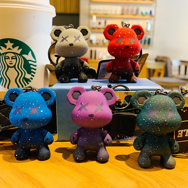 Fashion Cool Gradient Bear Car Keychain Cute Cartoon Doll Children's Gift Home Decoration Anime Peripherals
Fashion Cool Gradient Bear Car Keychain Cute Cartoon Doll Children's Gift Home Decoration Anime Peripherals