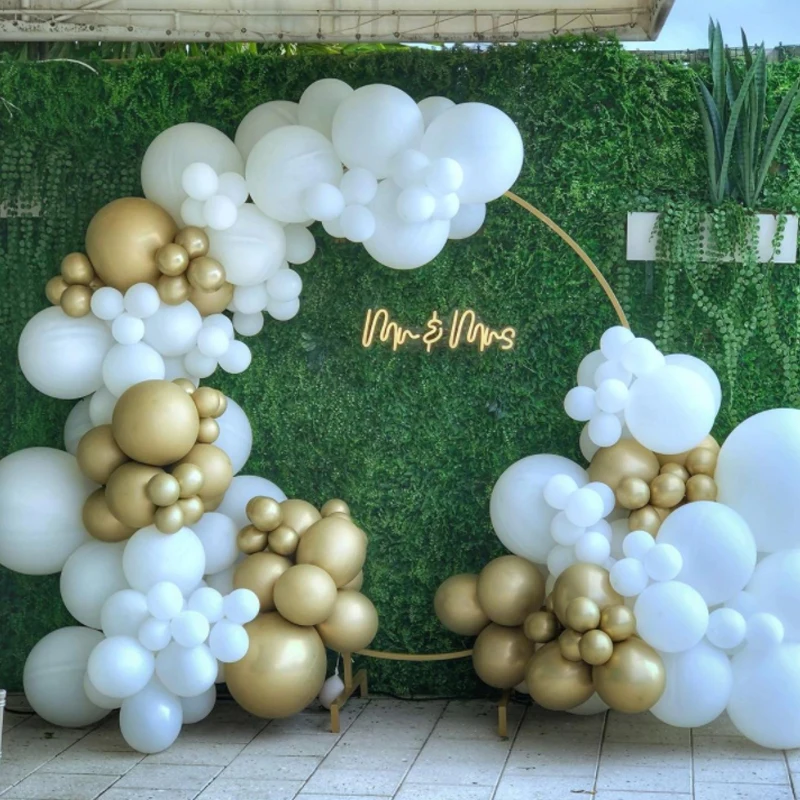 142pcs White Gold Metallic Latex Balloons Garland Arch Kit Baby Shower Wedding Kids Girl Adult Women Birthday Party Decorations
142pcs White Gold Metallic Latex Balloons Garland Arch Kit Baby Shower Wedding Kids Girl Adult Women Birthday Party Decorations