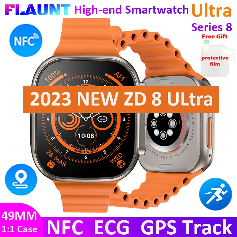 2023 ZD8 Smartwatch Ultra Series 8 NFC GPS Track ECG 49mm 1:1 Case 2.0" HD Smart Watch Bluetooth Call P68 Waterproof For Apple
2023 ZD8 Smartwatch Ultra Series 8 NFC GPS Track ECG 49mm 1:1 Case 2.0" HD Smart Watch Bluetooth Call P68 Waterproof For Apple