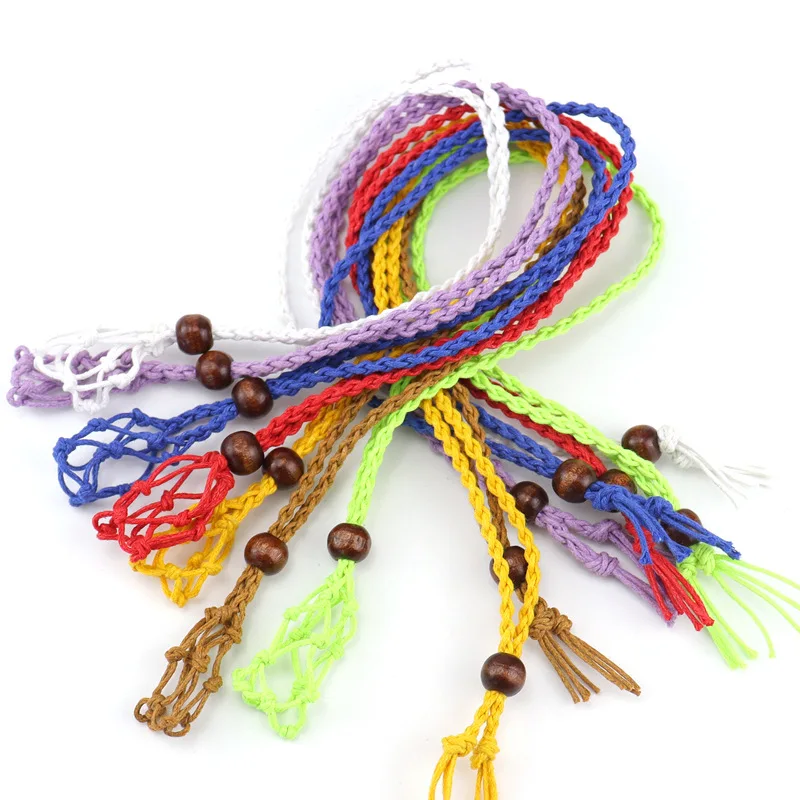 12pcs Adjustable Cord Empty Stone Holder Wax Rope DIY 2.5cm Necklace Natural Quartz Crystal Healing Stone Net Bag Pendant
12pcs Adjustable Cord Empty Stone Holder Wax Rope DIY 2.5cm Necklace Natural Quartz Crystal Healing Stone Net Bag Pendant