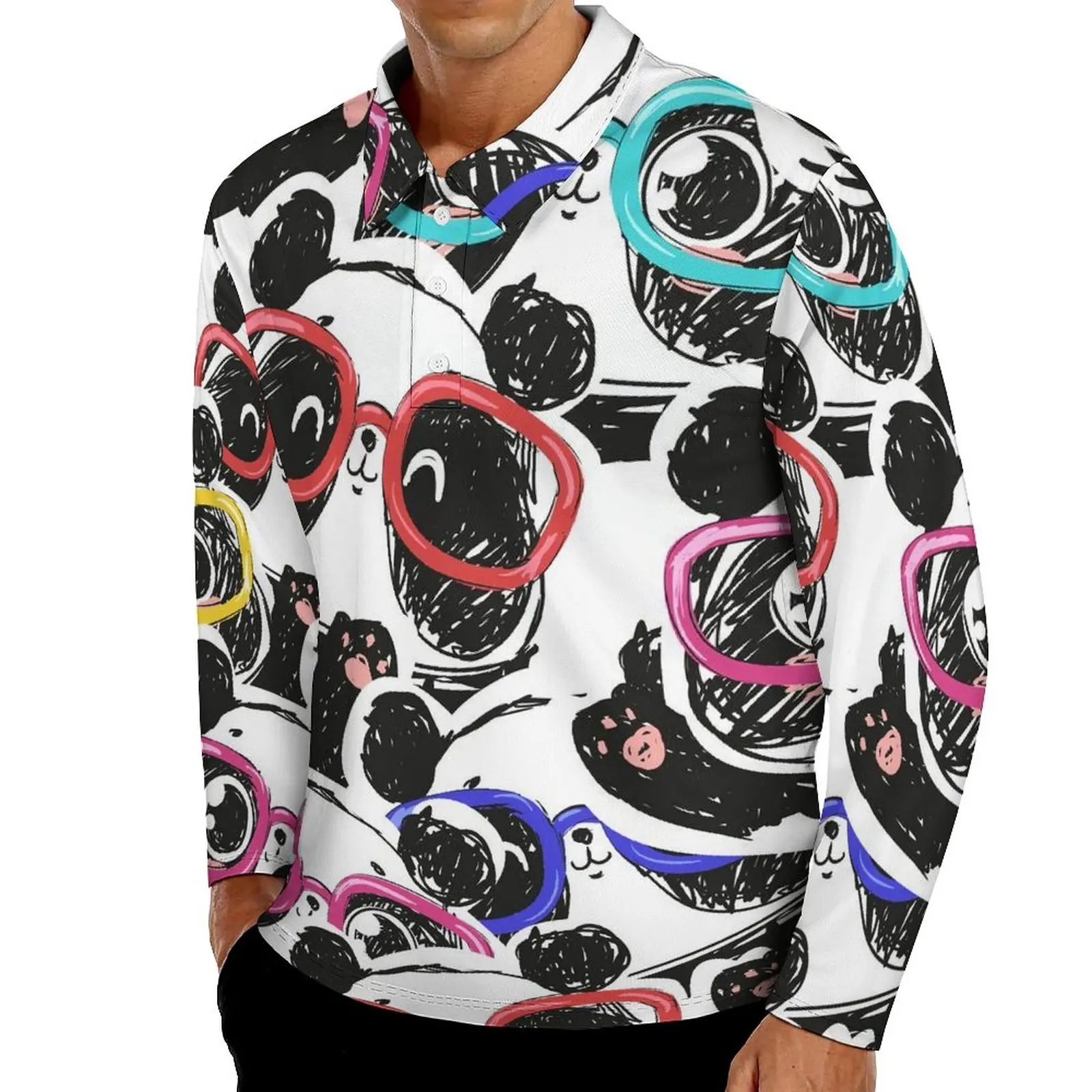 Детская рубашка-поло с принтом, с длинным рукавом и отложным воротником
Детская рубашка-поло с принтом, с длинным рукавом и отложным воротником