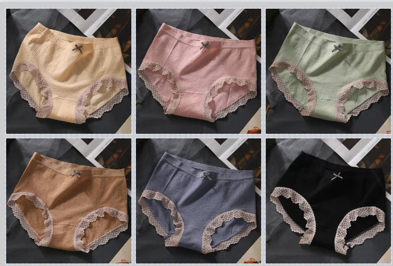 Women's Panties Lace Edge Clothes Cozy Underpants Small Floral Side Seamless Female Lingerie Cotton Mid-waist Underwear for Girl
Women's Panties Lace Edge Clothes Cozy Underpants Small Floral Side Seamless Female Lingerie Cotton Mid-waist Underwear for Girl