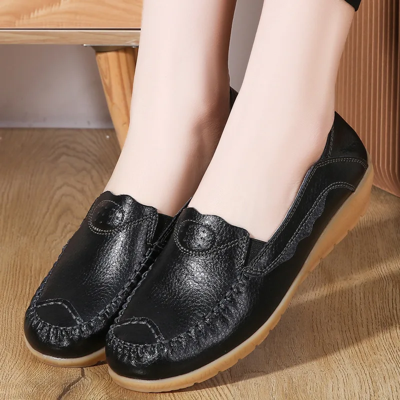 Женские лоферы, весенние слипоны, балетки на плоской подошве, мягкие кожаные мокасины, женская обувь, новинка 2023, повседневные и удобные женские топ-сайдеры 
Женские лоферы, весенние слипоны, балетки на плоской подошве, мягкие кожаные мокасины, женская обувь, новинка 2023, повседневные и удобные женские топ-сайдеры