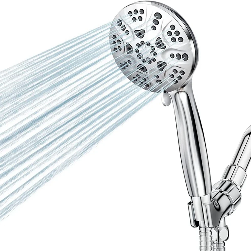 High Pressure Handheld Shower Head, 6 Spray Settings Shower Head With Handheld, With Hose And Adjustable Bracket
High Pressure Handheld Shower Head, 6 Spray Settings Shower Head With Handheld, With Hose And Adjustable Bracket