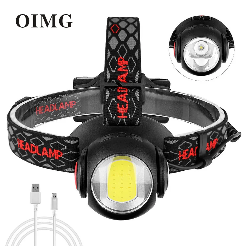 360° Rotating Headlight USB Charging T6+COB Outdoor Lighting Long-range Multi-function COB White And Red Light Work Light
360° Rotating Headlight USB Charging T6+COB Outdoor Lighting Long-range Multi-function COB White And Red Light Work Light