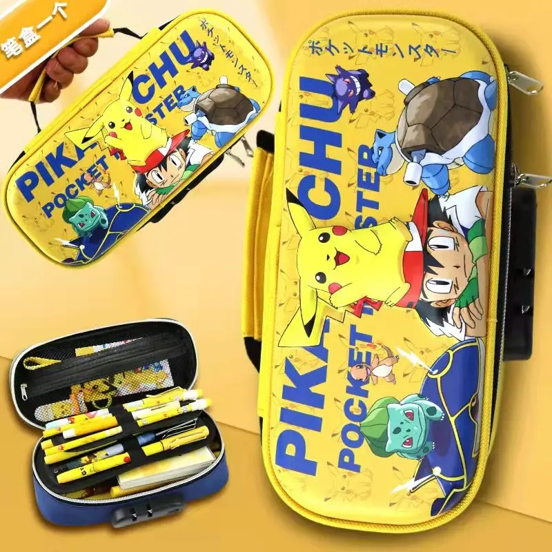 Pikachu Pencil Case Pokemon Combination Lock Pencilcase School Supplies Cartoon Anime Student Stationery Pencil Storage Pouch
Pikachu Pencil Case Pokemon Combination Lock Pencilcase School Supplies Cartoon Anime Student Stationery Pencil Storage Pouch