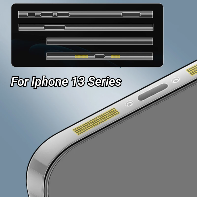 Full Cover Mobile Phone Side Film For Apple iPhone 13 Pro Max Mini Clear Dustproof Frame Film Speaker Anti-dust Net
Full Cover Mobile Phone Side Film For Apple iPhone 13 Pro Max Mini Clear Dustproof Frame Film Speaker Anti-dust Net