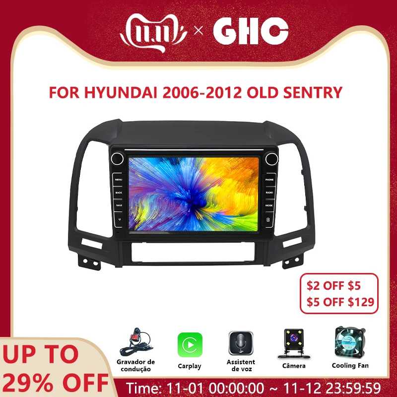 GHC 2 Din Car Stereo Player For Hyundai Santa FE 2006-2012 Android Auto Carplay GPS Navigation AI Voice Control MP5 Car Player
GHC 2 Din Car Stereo Player For Hyundai Santa FE 2006-2012 Android Auto Carplay GPS Navigation AI Voice Control MP5 Car Player