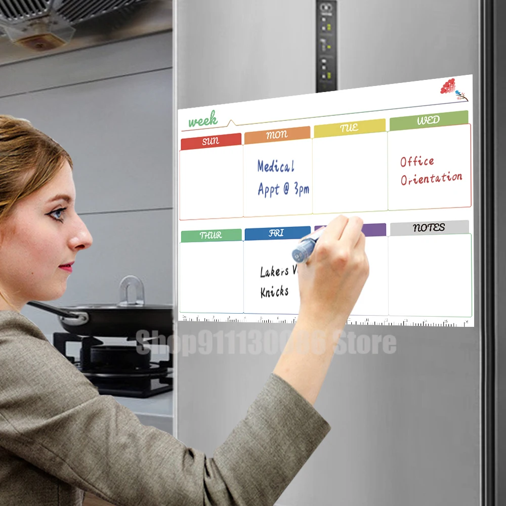 Dry Erase Magnetic Whiteboard Fridge Magnet Stickers Planner Writing Drawing Calendar Message Board Student Kids Monthly Board
Dry Erase Magnetic Whiteboard Fridge Magnet Stickers Planner Writing Drawing Calendar Message Board Student Kids Monthly Board