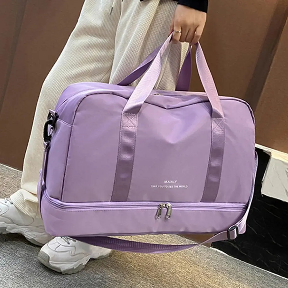 Practical Duffle Bag Wear-resistant Easy to Clean Breathable Letters Design Gym Bag
Practical Duffle Bag Wear-resistant Easy to Clean Breathable Letters Design Gym Bag