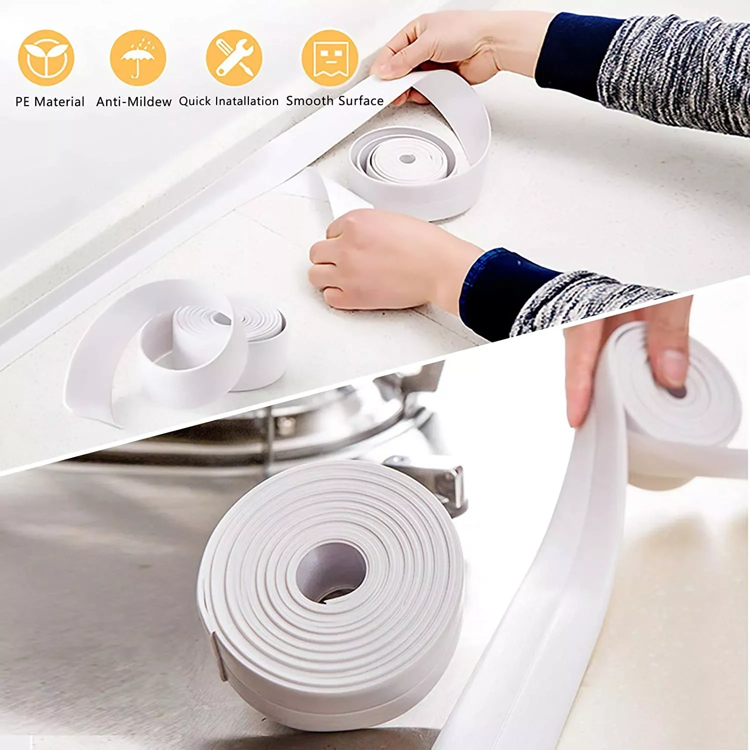 New in Bathroom Bathtub Kitchen Wall Stickers Art Sealing Strip Sealant Tape Mildew resistant and waterproof Pegatinas christmas
New in Bathroom Bathtub Kitchen Wall Stickers Art Sealing Strip Sealant Tape Mildew resistant and waterproof Pegatinas christmas