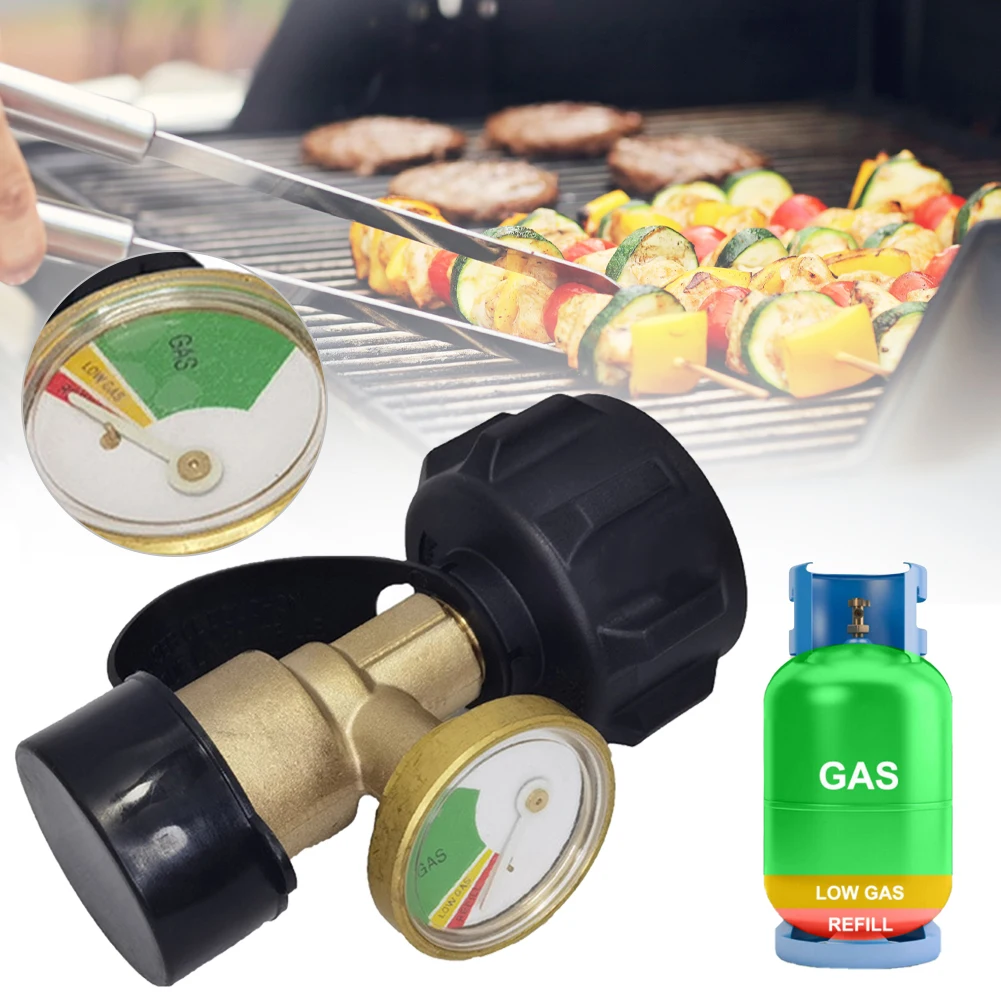 High Quality Propane Tank Gauge RV Pressure Brass Adapter Gas Level Meter Grill BBQ Indicator Fit for 5-100 lb
High Quality Propane Tank Gauge RV Pressure Brass Adapter Gas Level Meter Grill BBQ Indicator Fit for 5-100 lb